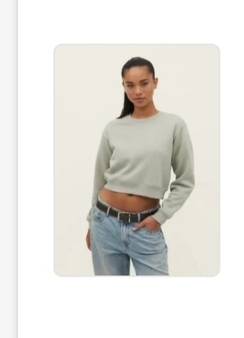 xs Beden Mavi pembe yeşil sweatshirt