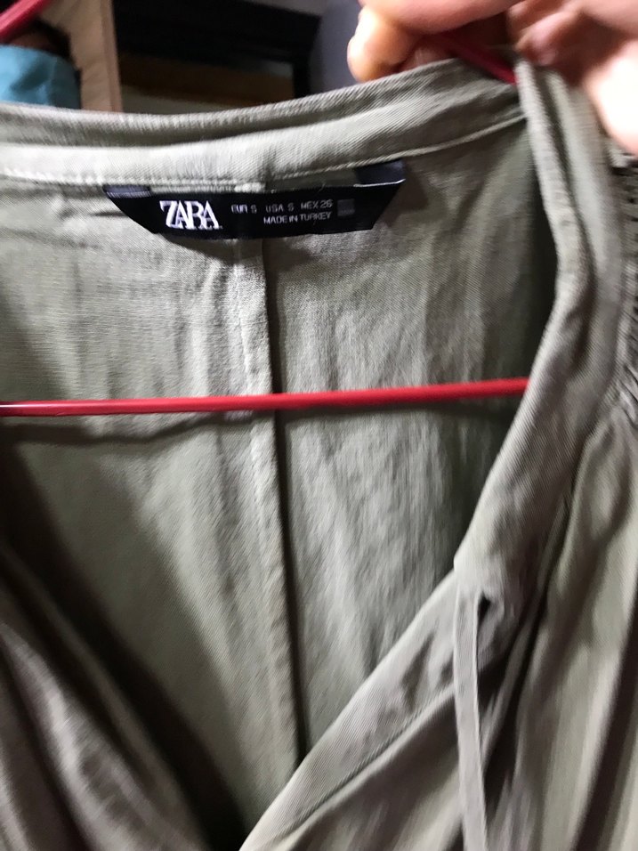 V yaka uzun elbise - Görsel 4