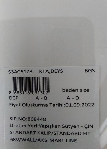 diğer Beden Yapışkanlı sütyen