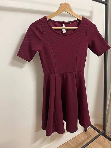 Bordo elbise
