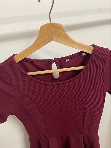 xs Beden bordo Renk Bordo elbise