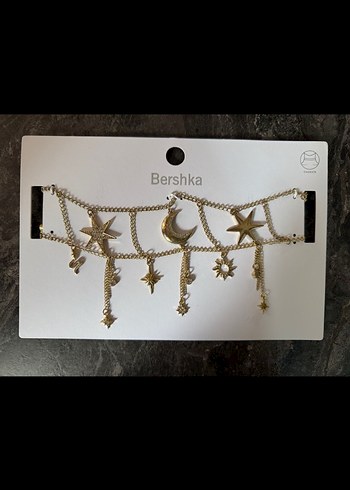 Bershka Altin Renk Bohem Zincir Kolye