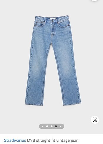 Stradivarius D98 Straight Fit Vintage Jean - Görsel 3