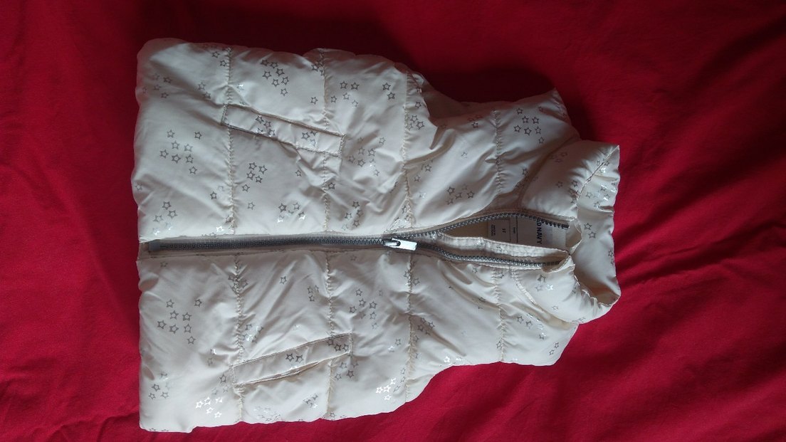 Beyaz Parlak Yıldızlı Old Navy Kız Çocuk Yelek 3 yaşYENI GIBI - Görsel 2