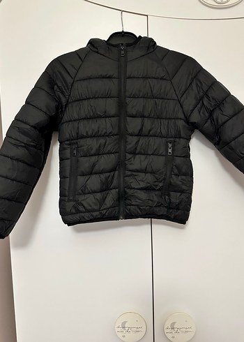 LC Waikiki Siyah erkek çocuk Kapitone Kışlık Mont