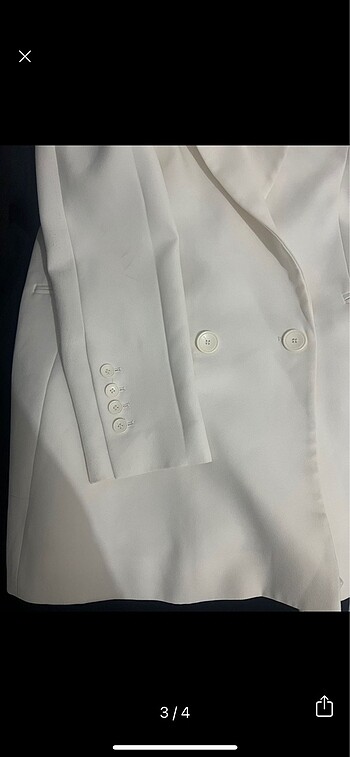 m Beden Ekru blazer
