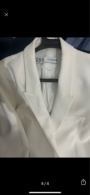 m Beden beyaz Renk Ekru blazer