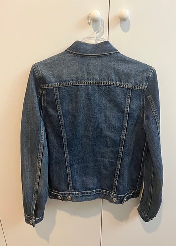 xs Beden Gap Düğmeli Lacivert Kadın Denim Ceket