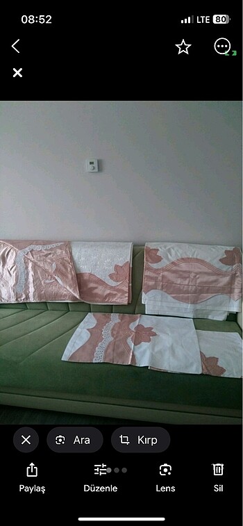 Çift kişilik pike takımı