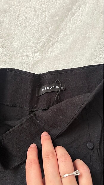 Keten şort - Görsel 3