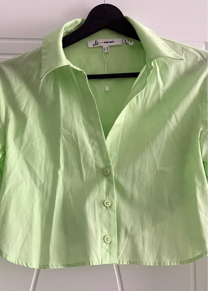 Crop gömlek - Görsel 2