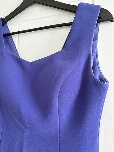 Morcivert renk elbise - Görsel 2