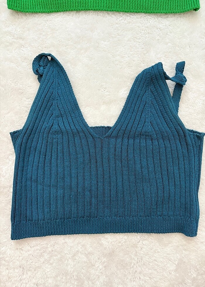 İkili örme crop - Görsel 2