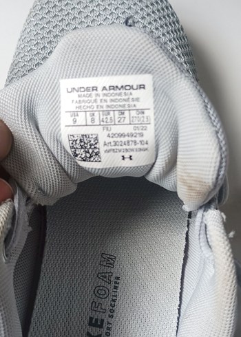 Gri Erkek Koşu antrenman under armaur - Görsel 6