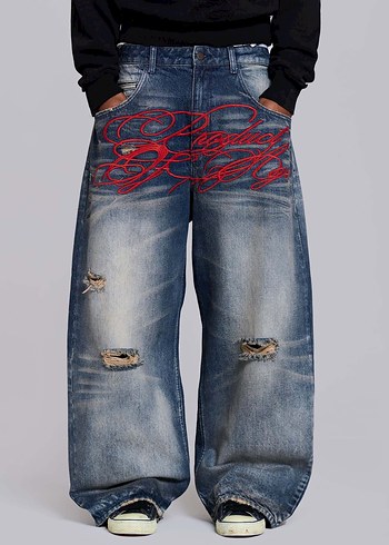 Urban Outfitters Jaded London Oversize Yikamali Denim Jean