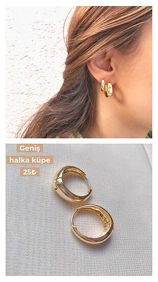 Geniş halka küpe