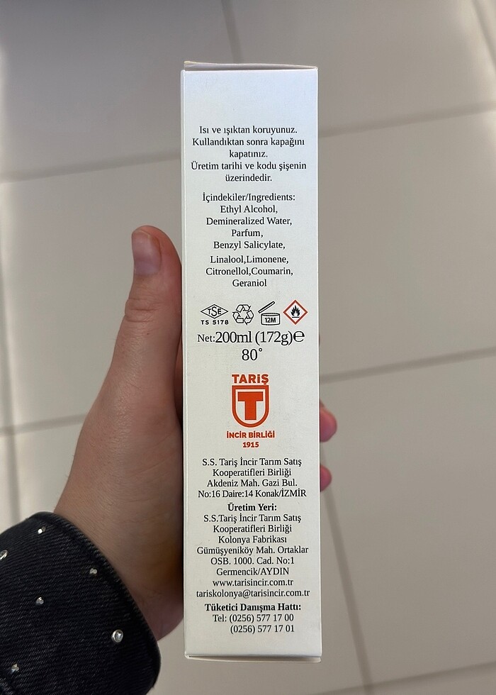 Zeytin çiçeği kolonyası tariş - Görsel 2