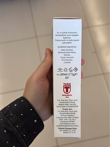 Tariş incir kolonyası - Görsel 2