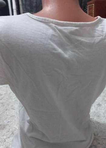 Kız Çocuk Beyaz Baskılı Tişört - Görsel 3