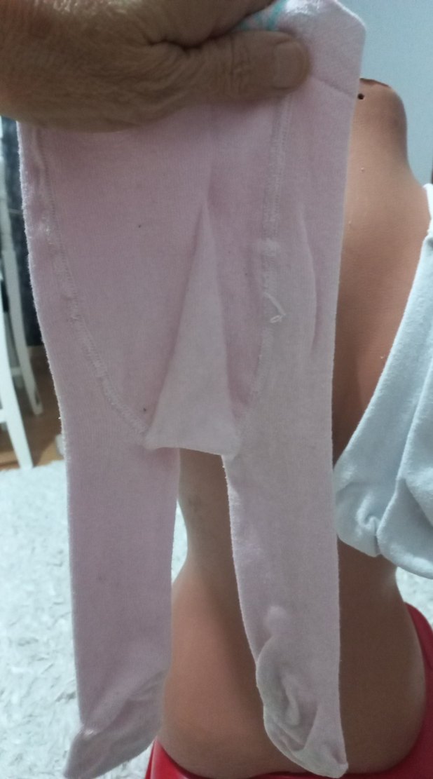 Beyaz ve Pastel Pamuklu Çocuk Külotlu Çorap 2 adet - Görsel 2