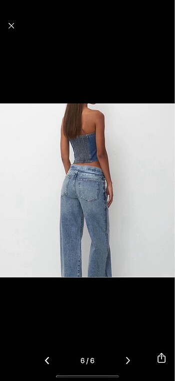 Pull and Bear Pull and bear kot straplez bluz