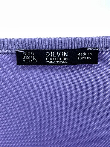 l Beden mor Renk Dilvin Bluz %70 İndirimli.