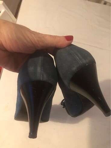 Hotiç Sıfır süet nubuk ayakkabı stiletto