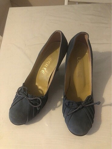 Sıfır süet nubuk ayakkabı stiletto