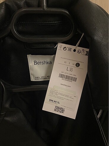 Bershka Bershka Siyah Deri Ceket