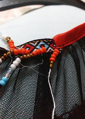 Siyah Nakışlı Uzun Kollu tl pare0 - Görsel 7