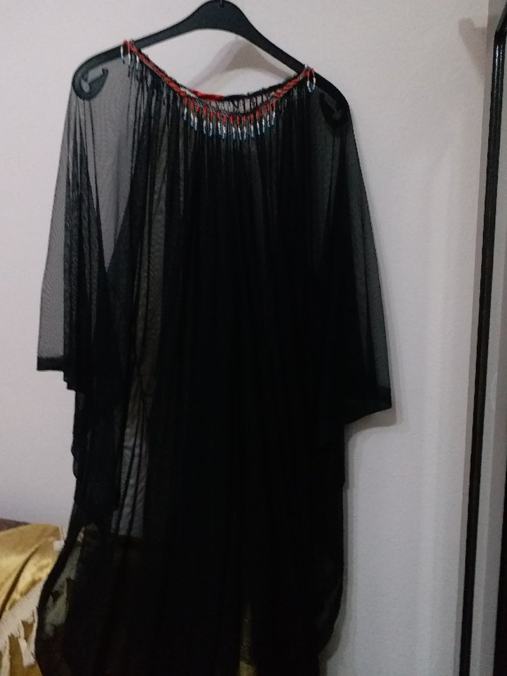 Siyah Nakışlı Uzun Kollu tl pare0 - Görsel 2