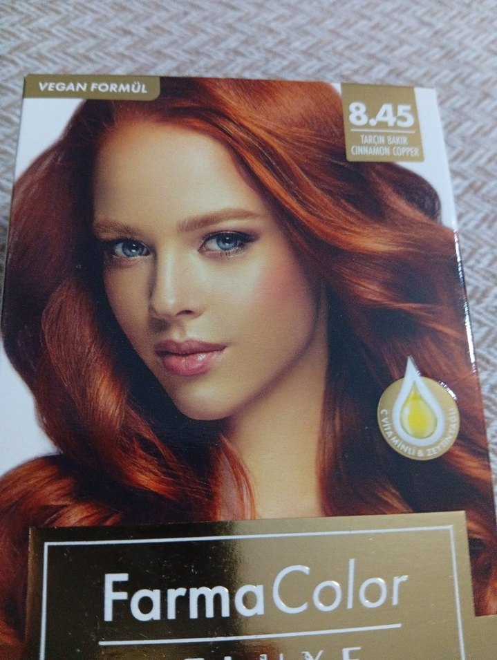 FarmaColor Deluxe 8.45 Kızıl Saç Boyası - Görsel 2