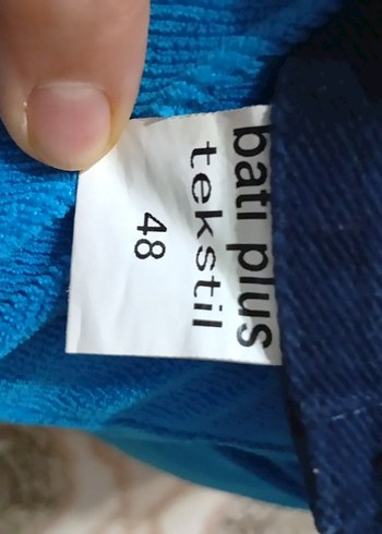Kemerli Lacivert Bol Kesim Denim Pantolon - Görsel 8