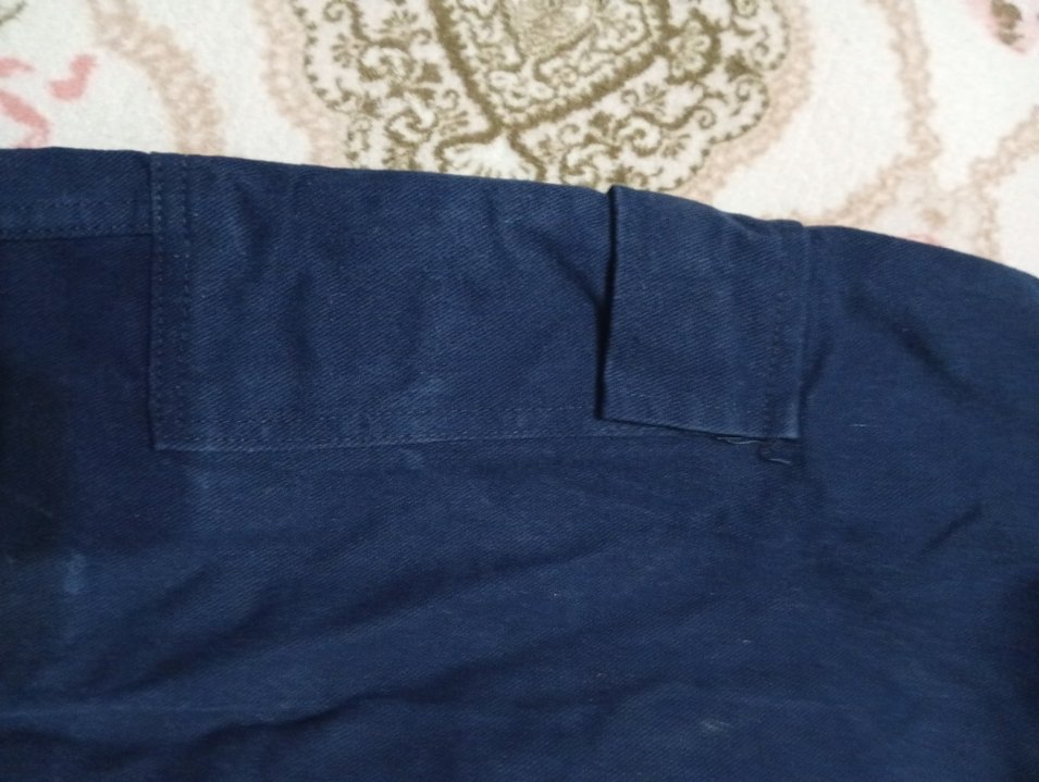 Kemerli Lacivert Bol Kesim Denim Pantolon - Görsel 2