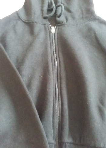Ambre Solaire Siyah Fermuarlı Kadın Sweatshirt