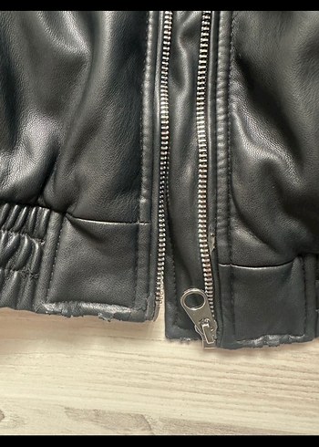 Bershka deri ceket  mont - Görsel 4
