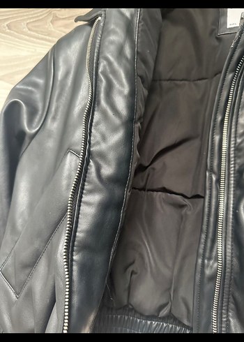 Bershka deri ceket  mont - Görsel 5