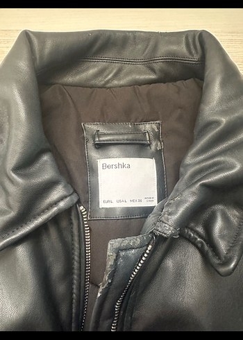 Bershka deri ceket  mont - Görsel 3