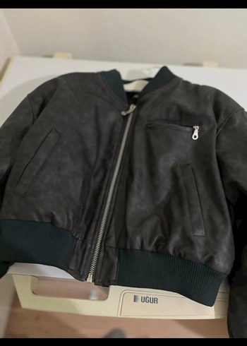 Deri bomber ceket deri ceket - Görsel 3