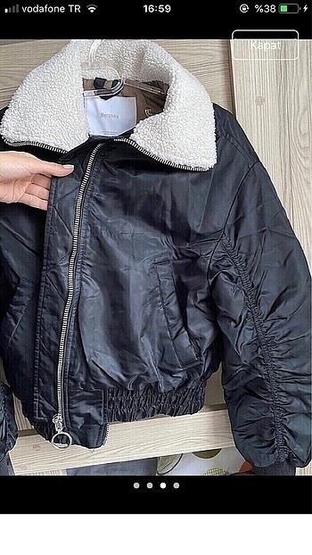 Bershka siyah bomber