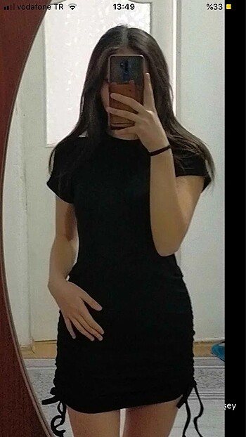 s Beden Siyah elbise