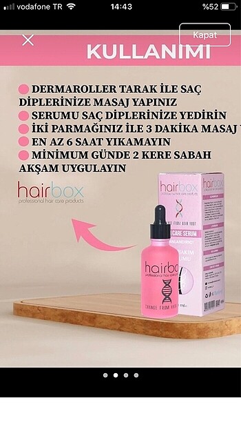 Hairbox saç serumu - Görsel 2