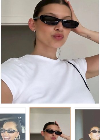 Diğer Kadın Minimalist Siyah Gotik Gözlük