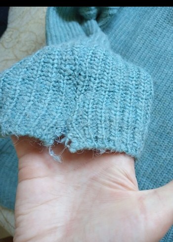 Gri Bohem Balıkçı Yaka Kadın Kazak - Görsel 3