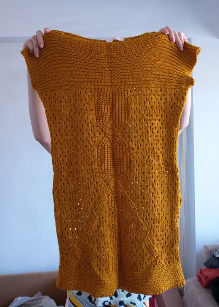 Siyahi ve hardal sarısı bulunan tunik - Görsel 3