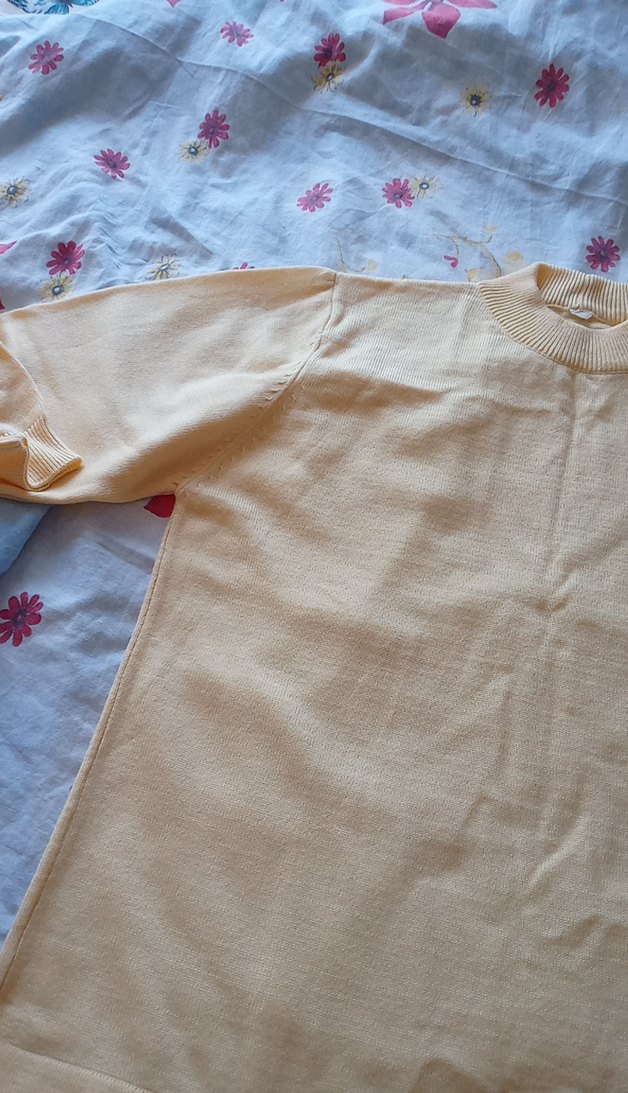 Bej Kadın Basic Triko Kazak - Görsel 4