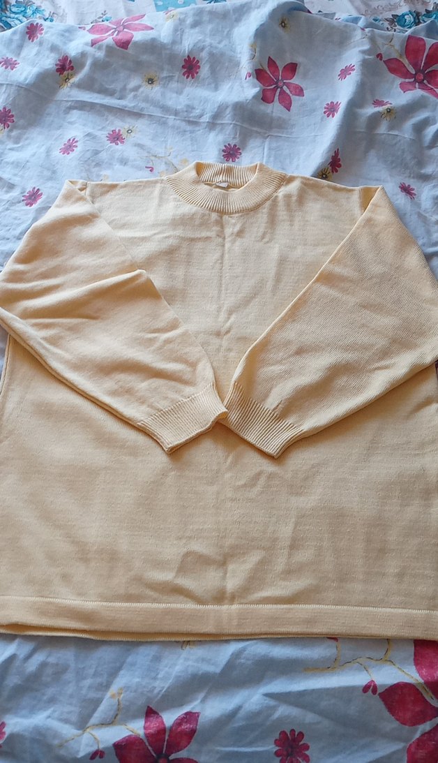 Bej Kadın Basic Triko Kazak - Görsel 2