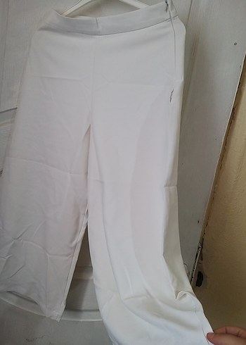 Beyaz Kadın Kumaş Pantolon - Görsel 5