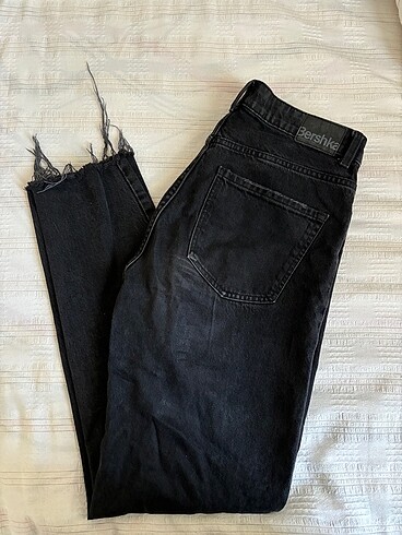 Bershka straight fit siyah jean