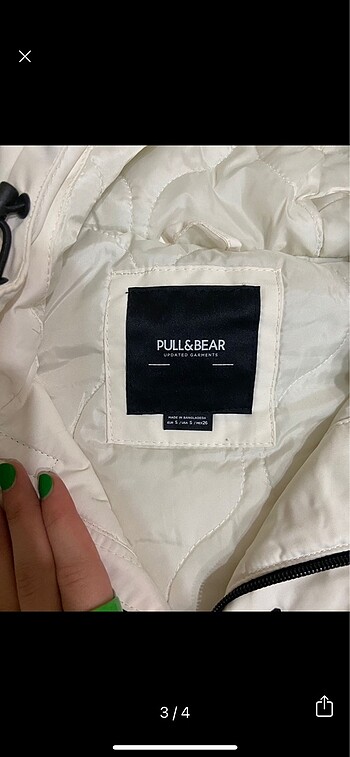 Pull and Bear Etiketli pull&bear kanguru mont